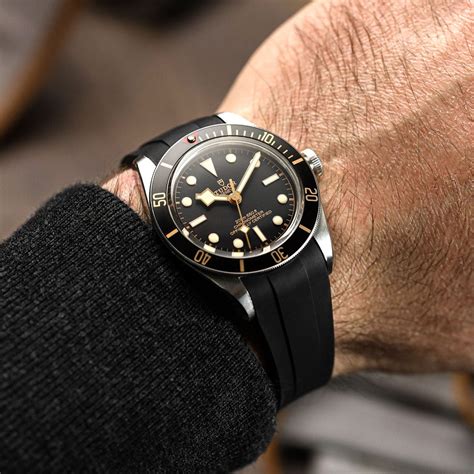 tudor black bay strap|black bay 58 rubber strap.